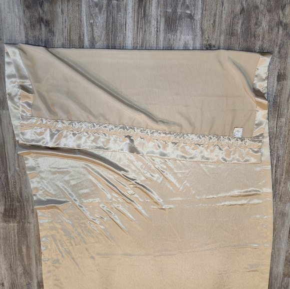 Croscill Satin Champagne Curtain Panels (Set Of 2)-40x82" each - Picture 6 of 12